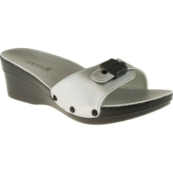ceyo 9927 minelli feta orthopedic black female slippers ceyo