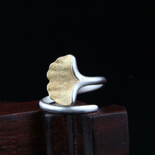 punk vintage 925 sterling silver ginkgo biloba leaf rings thai silver opening adjustable rings for women men bague, Slivery;golden
punk vintage 925 sterling silver ginkgo biloba leaf rings thai silver opening adjustable rings for women men bague, Slivery;golden