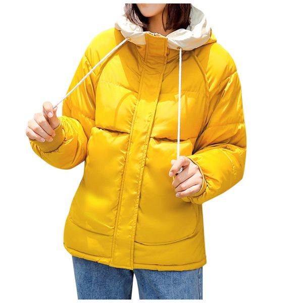 winter jacket women thick warm parkas cotton-padded jackets coat hooded loose puffer overcoat with hat zipper pink coats, Black
winter jacket women thick warm parkas cotton-padded jackets coat hooded loose puffer overcoat with hat zipper pink coats, Black