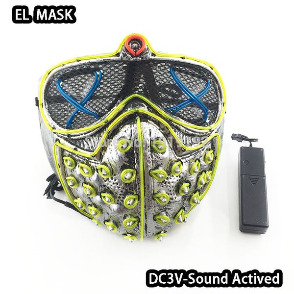 el halloween rivets death scary mask masquerade party masks neon led purge mask cosplay costumes glow party supplies ing
el halloween rivets death scary mask masquerade party masks neon led purge mask cosplay costumes glow party supplies ing