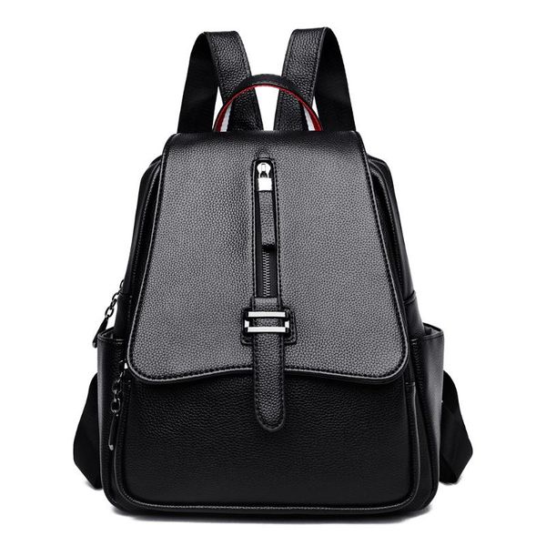 new backpack women's korean-style fashion large-capacity soft leather women's backpack simple and lightweight student bag
new backpack women's korean-style fashion large-capacity soft leather women's backpack simple and lightweight student bag