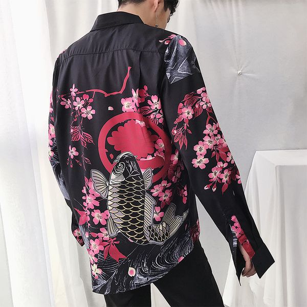 Men Japan Style Printing Causal Long Sleeve Shirts Male Retro Fashion Streetwear Hip Hop Dress Shirt
Men Japan Style Printing Causal Long Sleeve Shirts Male Retro Fashion Streetwear Hip Hop Dress Shirt