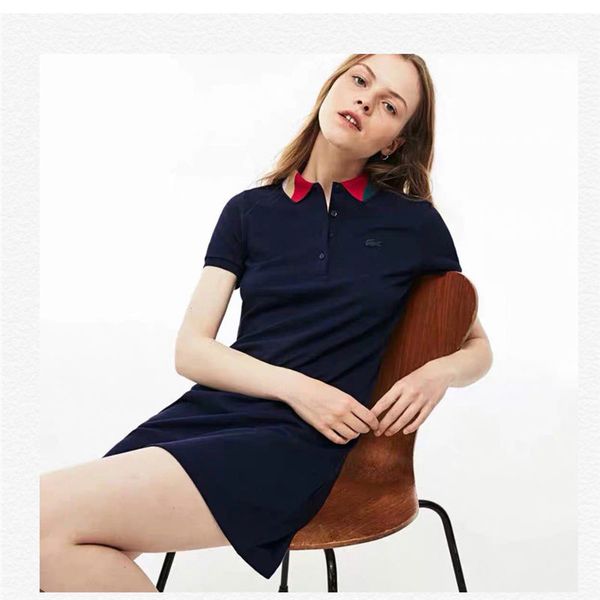 2019 women brand polo summer dresses fashion women's casual dresses designer polos shirt short sleeve slim dress ladies brand sport dre, Black;gray
2019 women brand polo summer dresses fashion women's casual dresses designer polos shirt short sleeve slim dress ladies brand sport dre, Black;gray