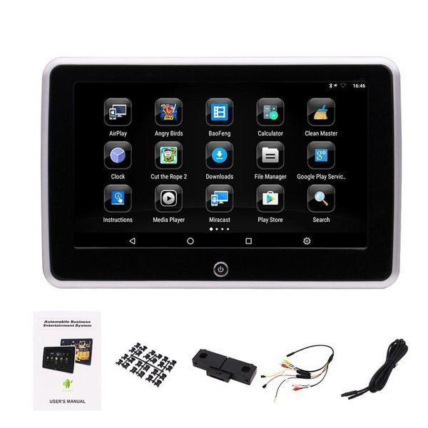 10.1 "headrest android 6.0 touch screen headrest monitor backseat av/usb player with hdmi support wifi/game/1080p video ir/fm car
10.1 "headrest android 6.0 touch screen headrest monitor backseat av/usb player with hdmi support wifi/game/1080p video ir/fm car