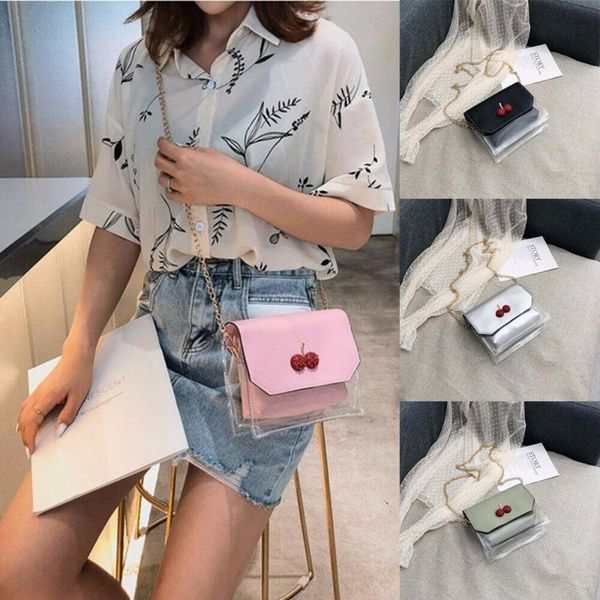 2019 women crossbody party package transparent 3d cherry jelly bag gold chain shoulder messenger composite bag
2019 women crossbody party package transparent 3d cherry jelly bag gold chain shoulder messenger composite bag