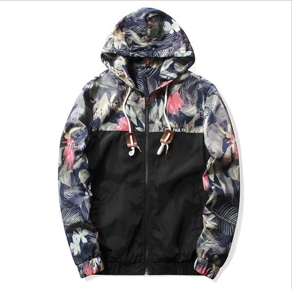 

men hooded jackets windbreaker mens coats sweatshirt hip hop zipper lightweight bomber hoodies coat, Black;brown