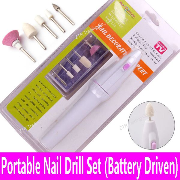 1 pc battery driven nail drill toolkit 5 bits electric manicure pedicure tools drill set buffing fine shaping cuticle pusher
1 pc battery driven nail drill toolkit 5 bits electric manicure pedicure tools drill set buffing fine shaping cuticle pusher