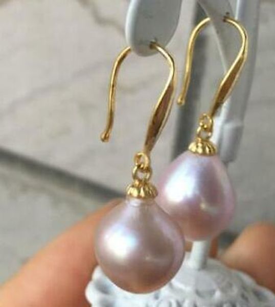 genuine gorgeous10-12mm natural baroque south sea lavender earring 14k, Silver
genuine gorgeous10-12mm natural baroque south sea lavender earring 14k, Silver