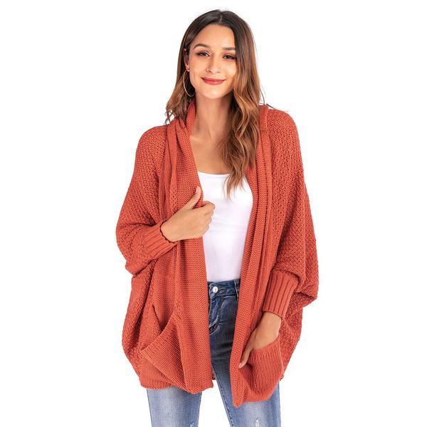 women sweater fashion winter warm bat sleeve large size solid long knit cardigan sweater open stitch ladies #45, White
women sweater fashion winter warm bat sleeve large size solid long knit cardigan sweater open stitch ladies #45, White