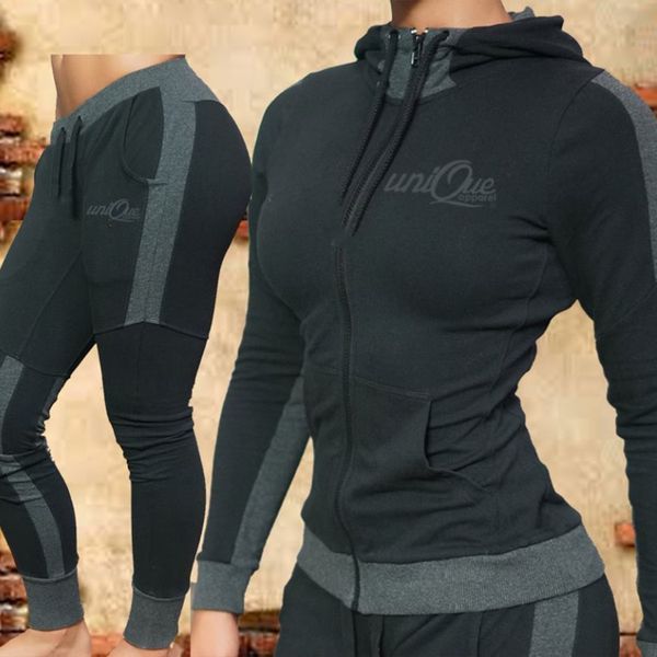 pants leggings 2pcs joggers set hoodie outfits sportswear sports suitwomen's 2019 sports hooded casual suit two piece set, Gray
pants leggings 2pcs joggers set hoodie outfits sportswear sports suitwomen's 2019 sports hooded casual suit two piece set, Gray