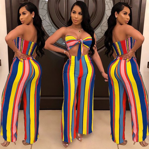 women's print stripe two-piece set nightclub women's suits women's two piece pants long pants trousers, White
women's print stripe two-piece set nightclub women's suits women's two piece pants long pants trousers, White