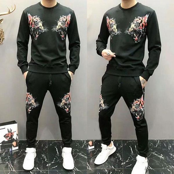 sports suit male 2019 new autumn popular logo drill tiger head casual sports suit two-piece size -4xl sports suit for men 2 set, Gray
sports suit male 2019 new autumn popular logo drill tiger head casual sports suit two-piece size -4xl sports suit for men 2 set, Gray