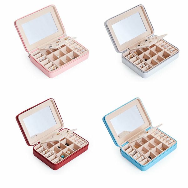womens portable travel jewelry box organizer pu jewellery ornaments case storage with mini makeup mirror
womens portable travel jewelry box organizer pu jewellery ornaments case storage with mini makeup mirror