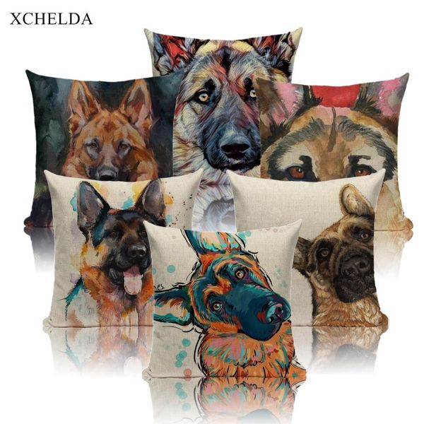 cushion cover linen german shepherd print dog throw pillow case colorful animal home sofa car seat decorative pillowcase 45x45
cushion cover linen german shepherd print dog throw pillow case colorful animal home sofa car seat decorative pillowcase 45x45