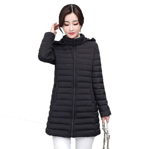 2020 winter women long jacket solid parkas plus size slim hooded cotton padded stand collar thick coat chaqueta invierno mujer, Black
2020 winter women long jacket solid parkas plus size slim hooded cotton padded stand collar thick coat chaqueta invierno mujer, Black