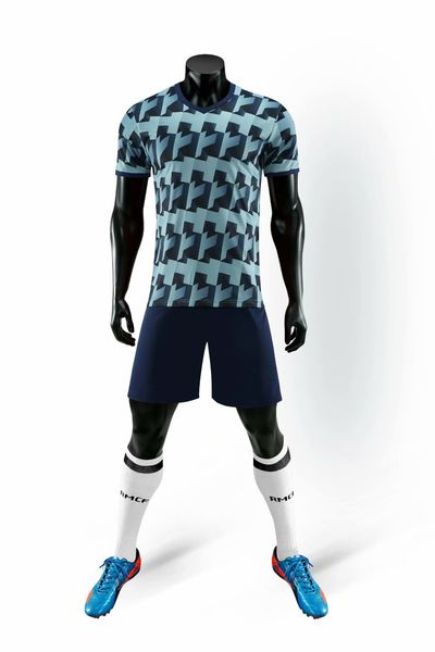 men blank double-sided football team uniforms kits sports clothes tracksuits personality customized football sets with shorts b45-11, Blue;black 
men blank double-sided football team uniforms kits sports clothes tracksuits personality customized football sets with shorts b45-11, Blue;black