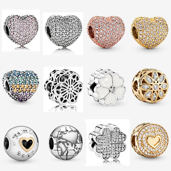 925 sterling silver multi style pavé heart clip charm white primrose clip bead fit pandora original bracelet jewelry making, Black
925 sterling silver multi style pavé heart clip charm white primrose clip bead fit pandora original bracelet jewelry making, Black