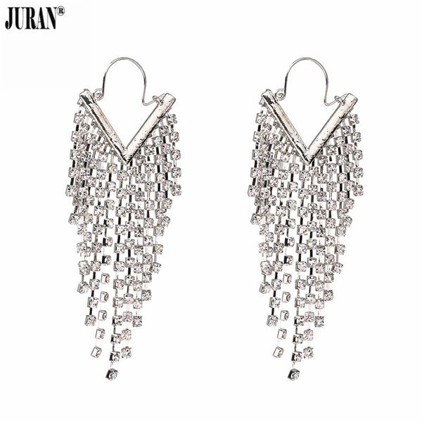 juran luxury crystal long tassel earrings for women rhinestone fashion big hanging earrings bridal wedding jewelry, Golden
juran luxury crystal long tassel earrings for women rhinestone fashion big hanging earrings bridal wedding jewelry, Golden