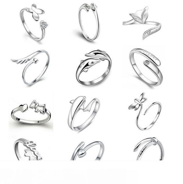 2018 plating 925 sterling silver rings dolphins dragonfly wings of the angel love fox butterfly opening adjustable ring
2018 plating 925 sterling silver rings dolphins dragonfly wings of the angel love fox butterfly opening adjustable ring