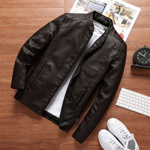 2019 chinese brand men's leather jacket slim leather jacket men fashion coats large size 8xl, Black
2019 chinese brand men's leather jacket slim leather jacket men fashion coats large size 8xl, Black