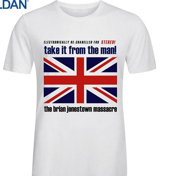 printed t shirt summer men's the brian jonestown massacre take it from the man men's o neck funny t shirt, White;black
printed t shirt summer men's the brian jonestown massacre take it from the man men's o neck funny t shirt, White;black