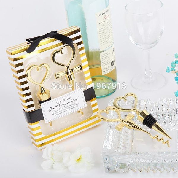 gold color bride groom bottle ser opener two hearts wine favor set wedding favor wholesale new wedding souvenirs 6boxes=12pcs
gold color bride groom bottle ser opener two hearts wine favor set wedding favor wholesale new wedding souvenirs 6boxes=12pcs