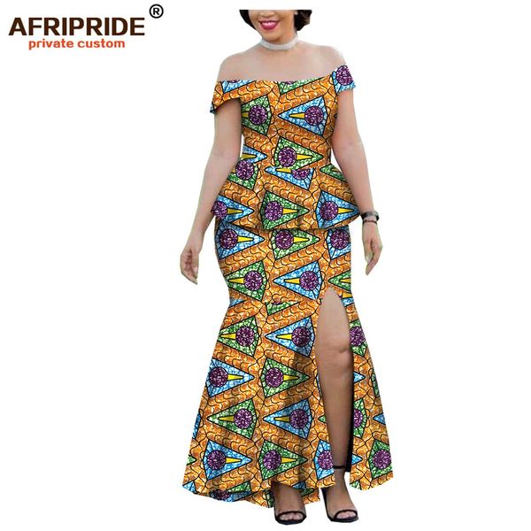 2019 spring wax african clothes 2 pieces skirt set for women afripride strapless ankle length split skirt women set a1926001, White
2019 spring wax african clothes 2 pieces skirt set for women afripride strapless ankle length split skirt women set a1926001, White