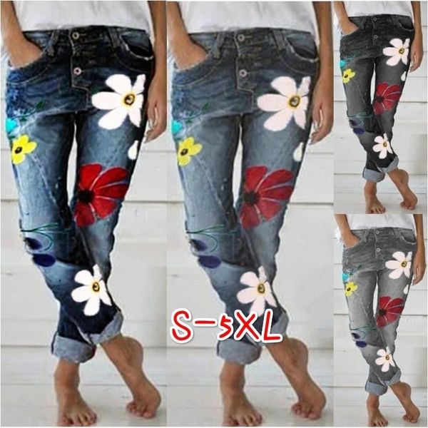 4 colors plus size s-3xl women's fashion casual trousers flower printed pants high waisted jeans skinny denim jeans, Blue
4 colors plus size s-3xl women's fashion casual trousers flower printed pants high waisted jeans skinny denim jeans, Blue