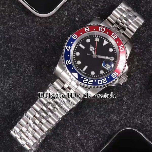 40mm gmt 126710 m1267 asia 2813 movement automatic mens watch date black dial cola bezel gents new fashion watches ss hand, Slivery;brown
40mm gmt 126710 m1267 asia 2813 movement automatic mens watch date black dial cola bezel gents new fashion watches ss hand, Slivery;brown