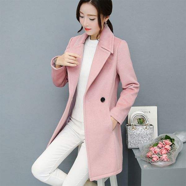 autumn winter warm coat 2017 new fashion womens simple pink fur coat female middle long turn down collar outwear women's clothes, Black
autumn winter warm coat 2017 new fashion womens simple pink fur coat female middle long turn down collar outwear women's clothes, Black