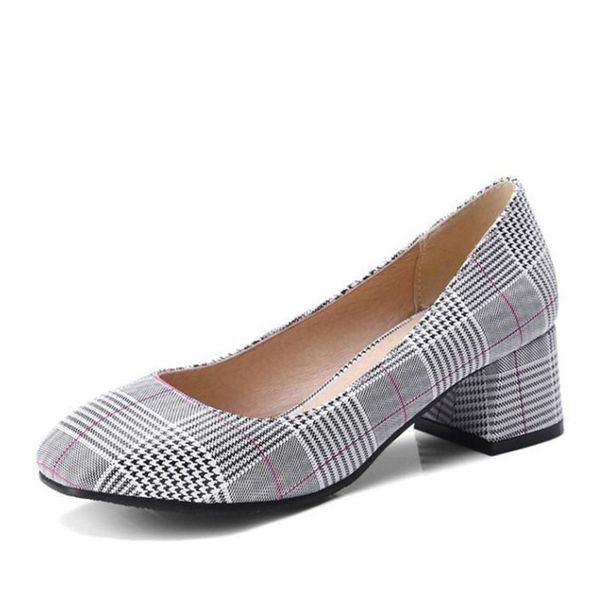 women pumps fashion plaid high heel shoes women vintage gingham square heels office party dress shoes plus size 33-47, Black
women pumps fashion plaid high heel shoes women vintage gingham square heels office party dress shoes plus size 33-47, Black