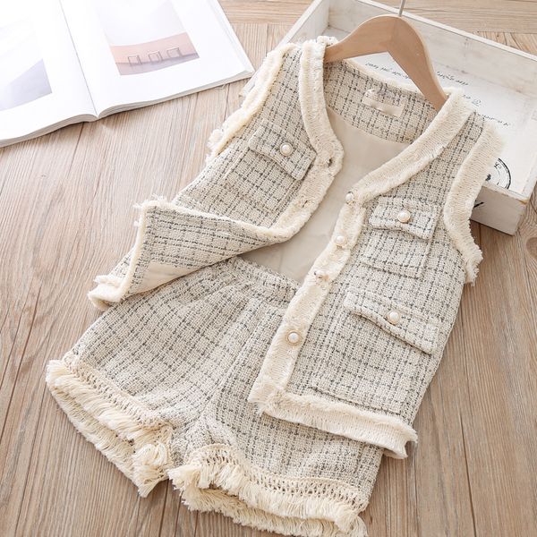 children girls clothing set outfits fashion suit for girls autumn spring kids jacket vest + shorts 2 piececs clothes 4 5 6 years t200707, White
children girls clothing set outfits fashion suit for girls autumn spring kids jacket vest + shorts 2 piececs clothes 4 5 6 years t200707, White