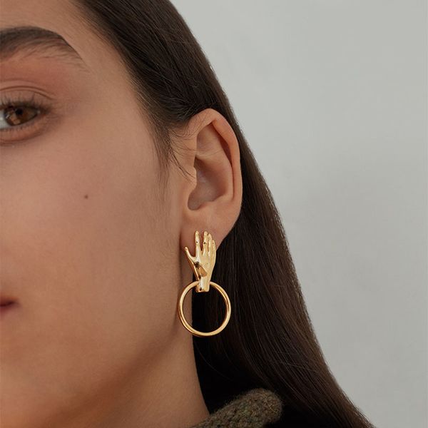 artsy gold tone palm circle dangle earrings for women 2019 hand drop earrings femme bijoux, Golden
artsy gold tone palm circle dangle earrings for women 2019 hand drop earrings femme bijoux, Golden