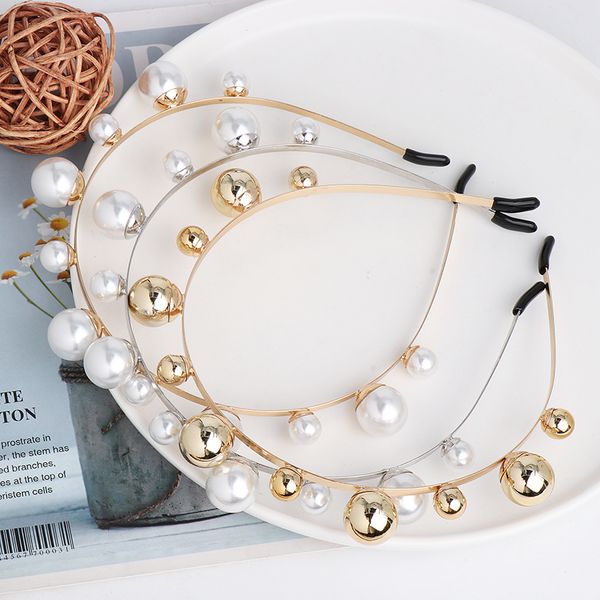 juran new vintage women girls pearls hairband elegant headband hair holder headwear head band hair band sweet hair accessories, Golden;white
juran new vintage women girls pearls hairband elegant headband hair holder headwear head band hair band sweet hair accessories, Golden;white