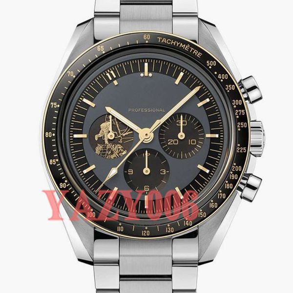 mens watches chrongraph co-axial men moonwatch apollo 50th anniversary automatic movement mechanical stainless watches wristwatches, Slivery;brown
mens watches chrongraph co-axial men moonwatch apollo 50th anniversary automatic movement mechanical stainless watches wristwatches, Slivery;brown