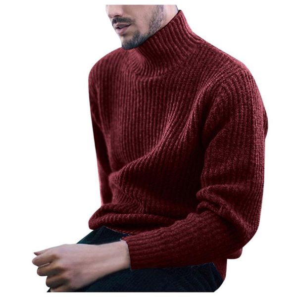 men's sweater casual high neck solid color round neck striped pullover knit sweater y11.21, White;black
men's sweater casual high neck solid color round neck striped pullover knit sweater y11.21, White;black