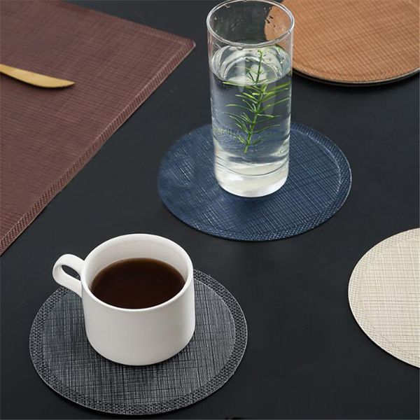 coffee round tableware pad table mat heat insulation non-slip pu placemats drink holder bowl
coffee round tableware pad table mat heat insulation non-slip pu placemats drink holder bowl