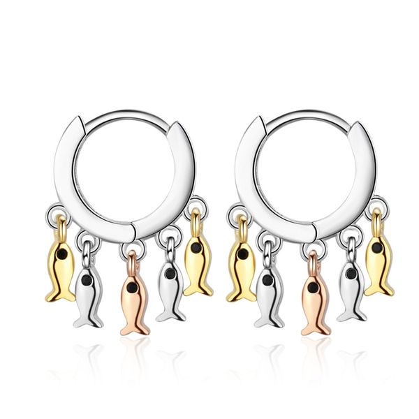 fashion jewelry 925 sterling silver tassel fish hoop earrings for women wedding gift earrings brincos de prata eh1179, Golden;silver
fashion jewelry 925 sterling silver tassel fish hoop earrings for women wedding gift earrings brincos de prata eh1179, Golden;silver
