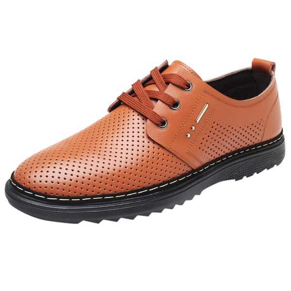shoes men sneakers breathable sneakers men business hollow leather shoes casual round toe lace-up shoe male suit shoes#530, Black
shoes men sneakers breathable sneakers men business hollow leather shoes casual round toe lace-up shoe male suit shoes#530, Black