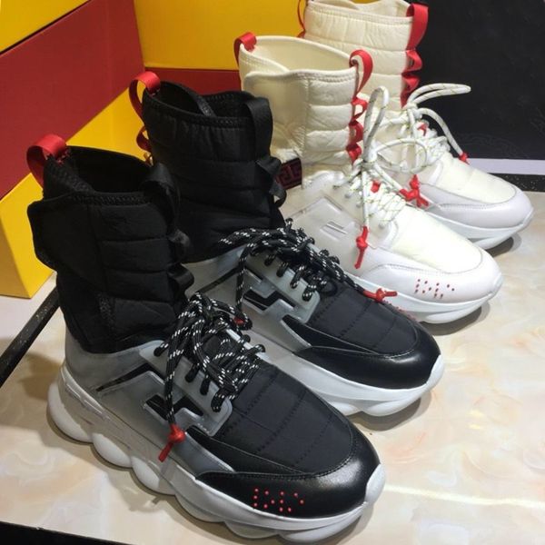 Men high chain reaction neaker 2 chainz neaker women fa hion boot trainer luxury branded ca ual de igner hoe with box ize 35 45
Men high chain reaction neaker 2 chainz neaker women fa hion boot trainer luxury branded ca ual de igner hoe with box ize 35 45
