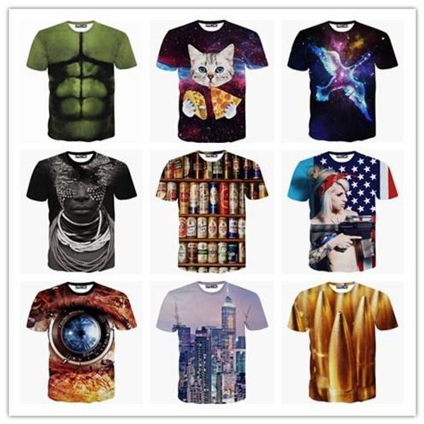 3d short-sleeved t-shirt 2020 new european and american style star cats eat pizza golden bullets canned foreign trade wholesale, White;black
3d short-sleeved t-shirt 2020 new european and american style star cats eat pizza golden bullets canned foreign trade wholesale, White;black