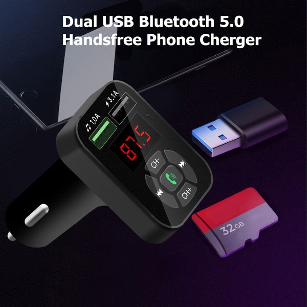 fm transmitter aux modulator bluetooth handscar kit car audio mp3 player adapter 4.1a quick charge dual usb charger
fm transmitter aux modulator bluetooth handscar kit car audio mp3 player adapter 4.1a quick charge dual usb charger