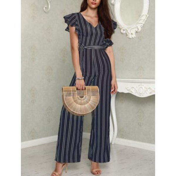 women lady v neck loose playsuit party ladies romper sleeveless long jumpsuit sleeveless high waisted vertical stripe jumpsuit, Black;white
women lady v neck loose playsuit party ladies romper sleeveless long jumpsuit sleeveless high waisted vertical stripe jumpsuit, Black;white