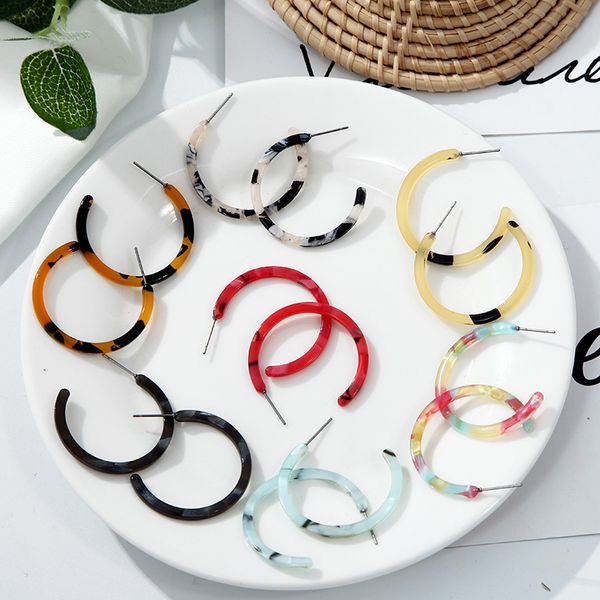 simple punk circle acrylic leopard boho resin acetate earrings 2019 multi-color statement vintage drop earring for women gift, Silver
simple punk circle acrylic leopard boho resin acetate earrings 2019 multi-color statement vintage drop earring for women gift, Silver