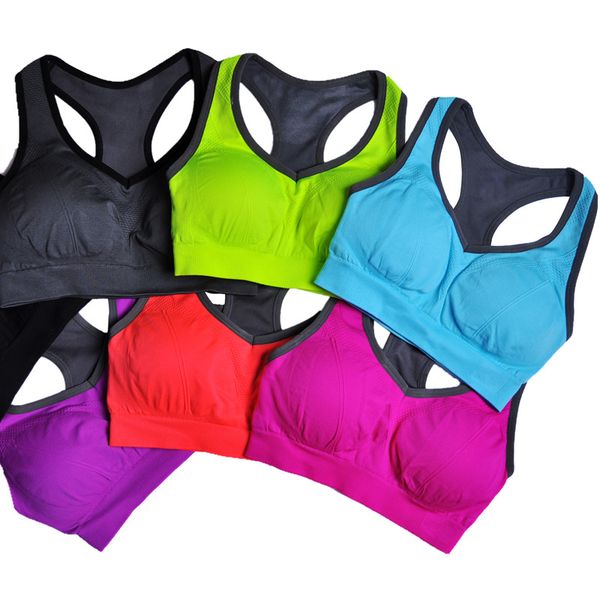 new super comfortable sponge pad plus size cotton gym sports bra for women one piece running fitness bra ing, White;black
new super comfortable sponge pad plus size cotton gym sports bra for women one piece running fitness bra ing, White;black
