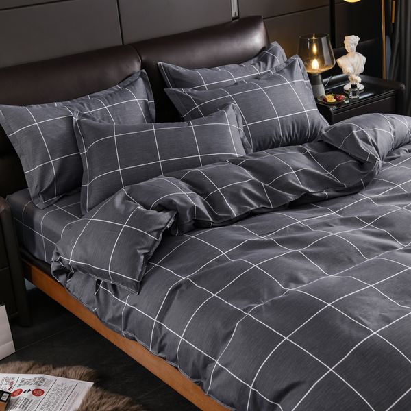 bed sheet quilt denim men's boys striped style gray bedding kit single three-piece set
bed sheet quilt denim men's boys striped style gray bedding kit single three-piece set