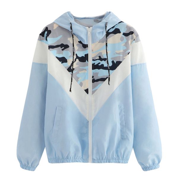 womens long sleeve camouflage print fashion coat bllouse hooded casual wild sport coat roupas femininas#30, White
womens long sleeve camouflage print fashion coat bllouse hooded casual wild sport coat roupas femininas#30, White