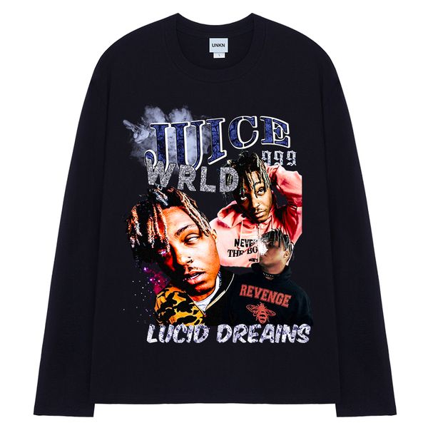 juice wrld mens long sleeve tshirts fashion hip hop o neck pullover casual fashion tees high fashion streetwears, White;black
juice wrld mens long sleeve tshirts fashion hip hop o neck pullover casual fashion tees high fashion streetwears, White;black