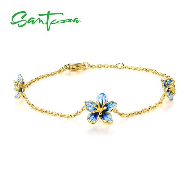 santuzza silver bracelet for women pure 925 sterling silver elegant exquisite flowers trendy chic fine jewelry handmade enamel cx200623, Black
santuzza silver bracelet for women pure 925 sterling silver elegant exquisite flowers trendy chic fine jewelry handmade enamel cx200623, Black