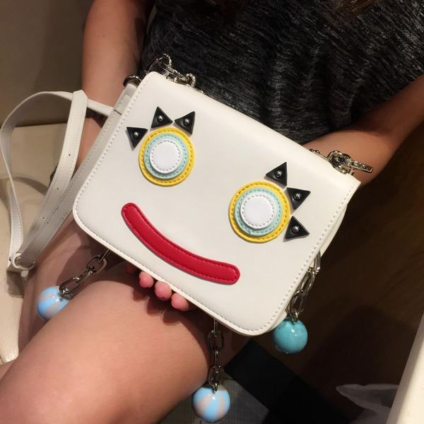 women brand desinger cute smile pu leather shoulder bag interesting crossbody bag for girls ladies messenger bag bolso mujer 959 
women brand desinger cute smile pu leather shoulder bag interesting crossbody bag for girls ladies messenger bag bolso mujer 959